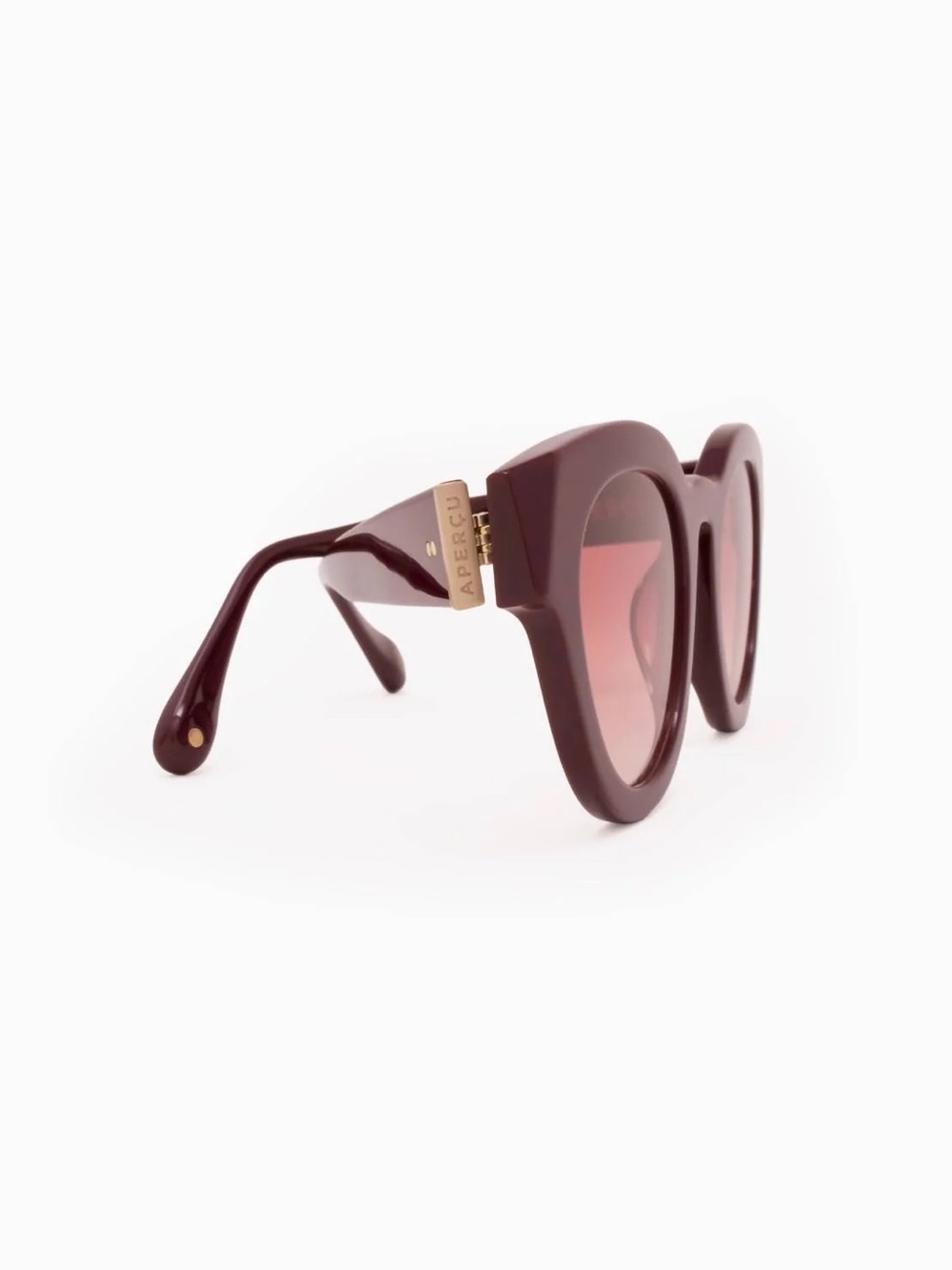 Apercu Le Rond Bordeaux Gradient Sunglasses for Women - Picture 4 of 7